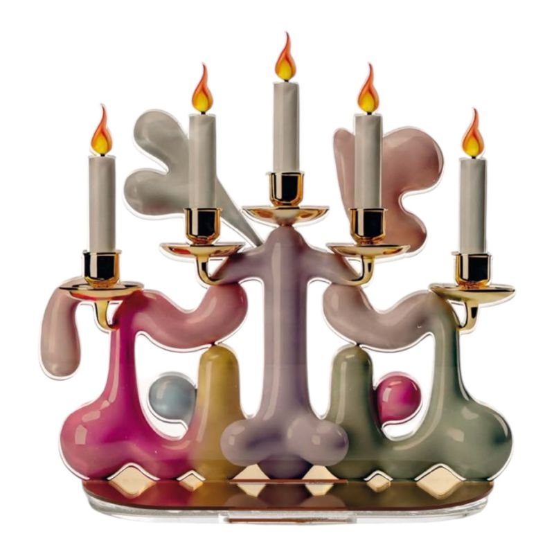 Candy pop - candelabro decoro TRE