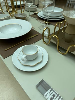 12 tazze caffe con piattino - Sonetto oro Rosenthal 