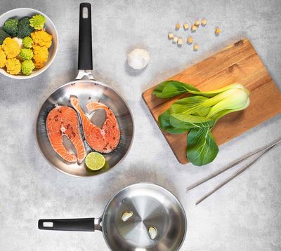 Padella + misure - 33 carati inox Barazzoni Padella + misure - 33 carati inox Barazzoni