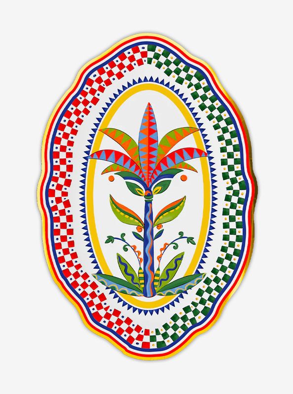 Piatto a servire ovale cm.35 - Dolce vita Baci Milano 