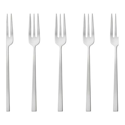 Set 6 forchettine dolce - Rock antique satinato Sambonet 