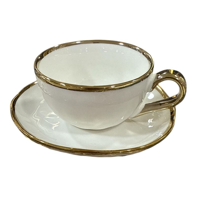 Set 6 tazze caffe con piattino - Pepita  Set 6 tazze caffe con piattino - Pepita