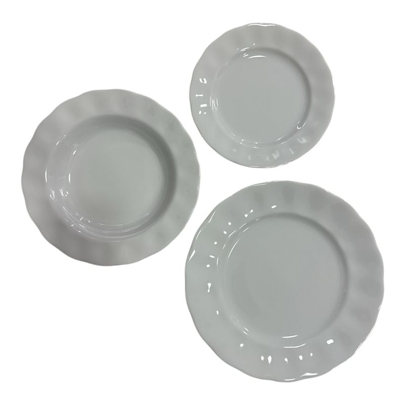 Charlotta White Lifestyle - livellara servizio piatti 18 pezzi 