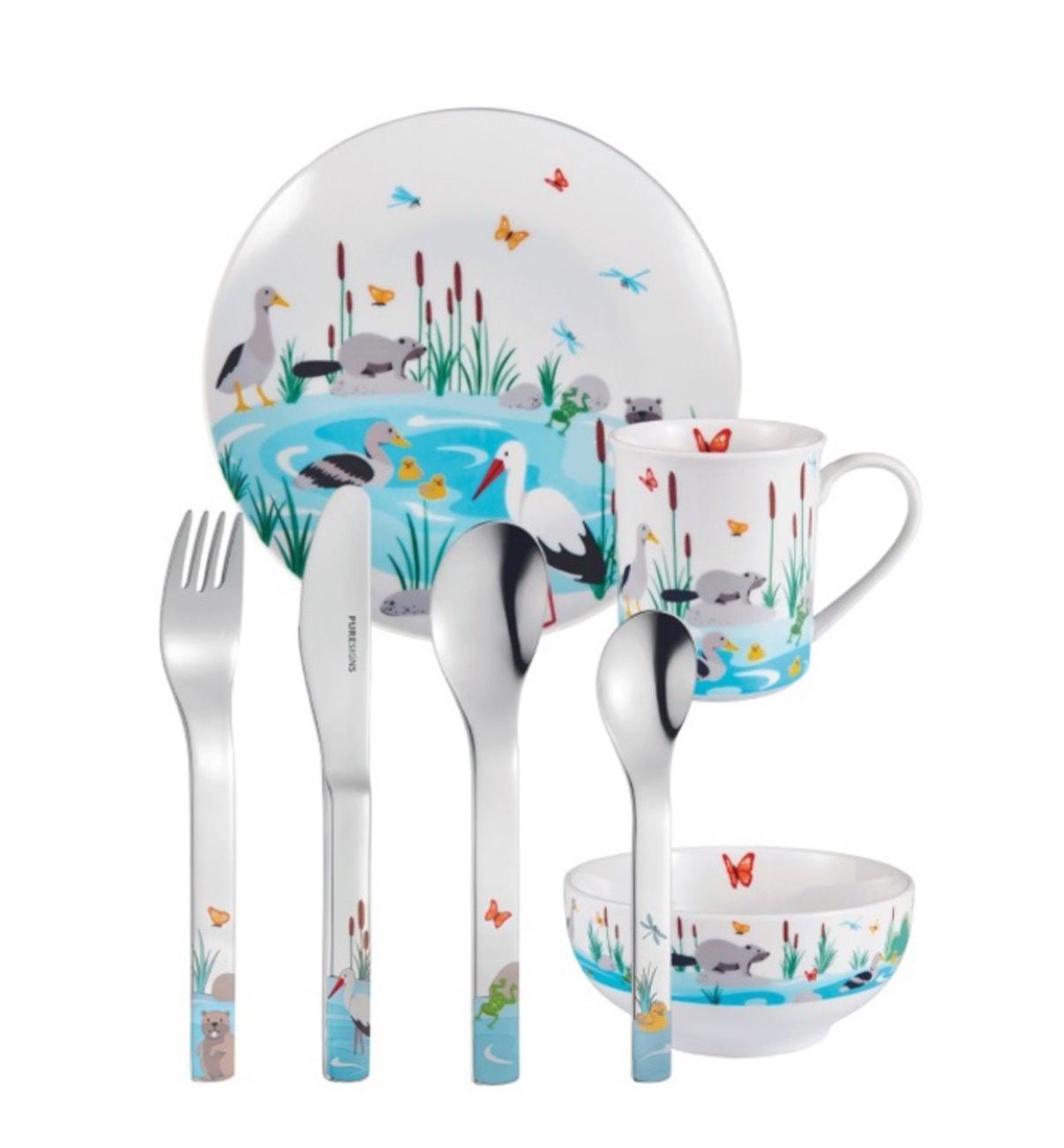 Set Pappa 7 pezzi stoviglie bambino - Manao Mepra 