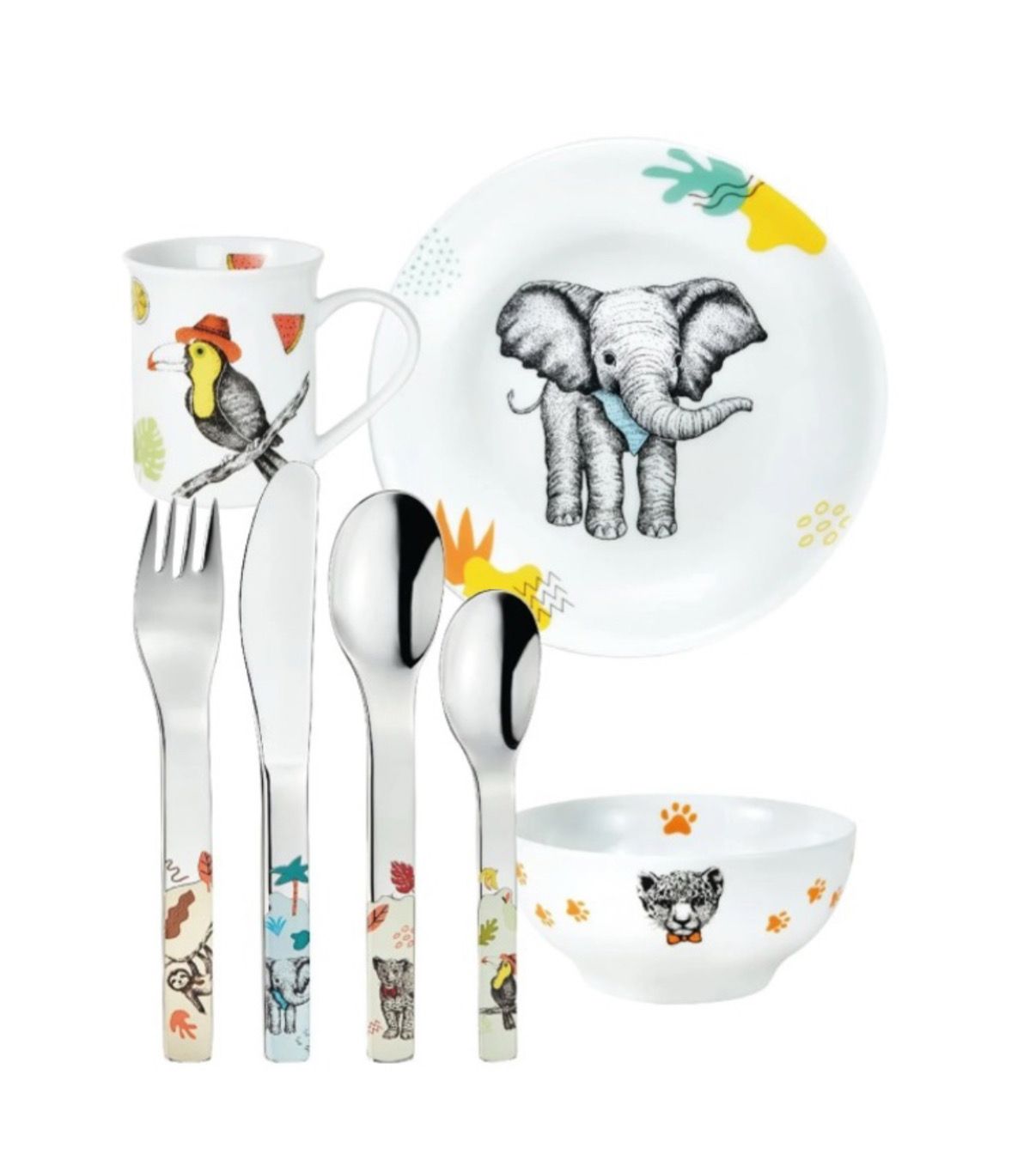 Set Pappa 7 pezzi stoviglie bambini - Natura Mepra 