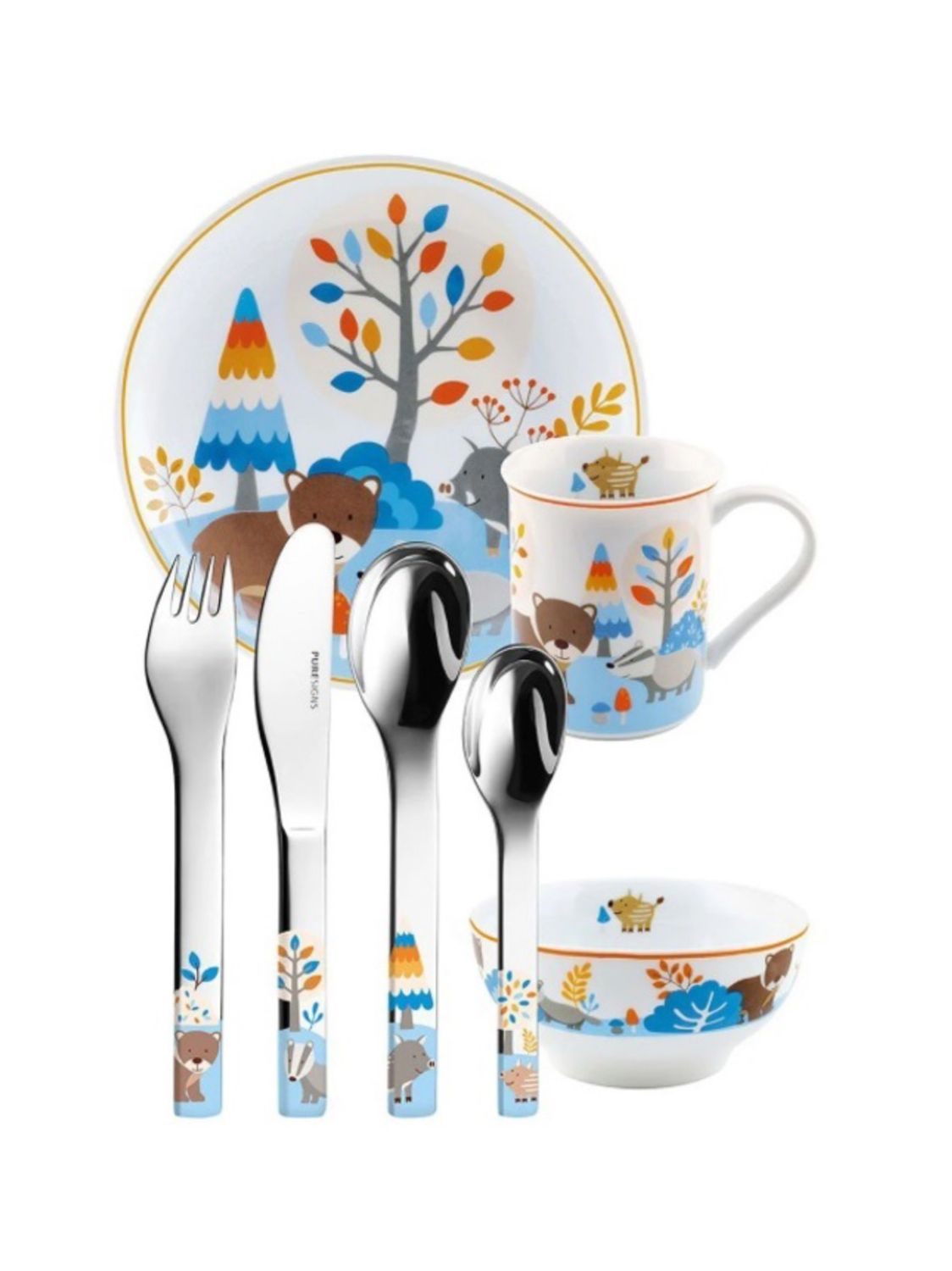 Set Pappa 7 pezzi stoviglie bambini - Friends Mepra 
