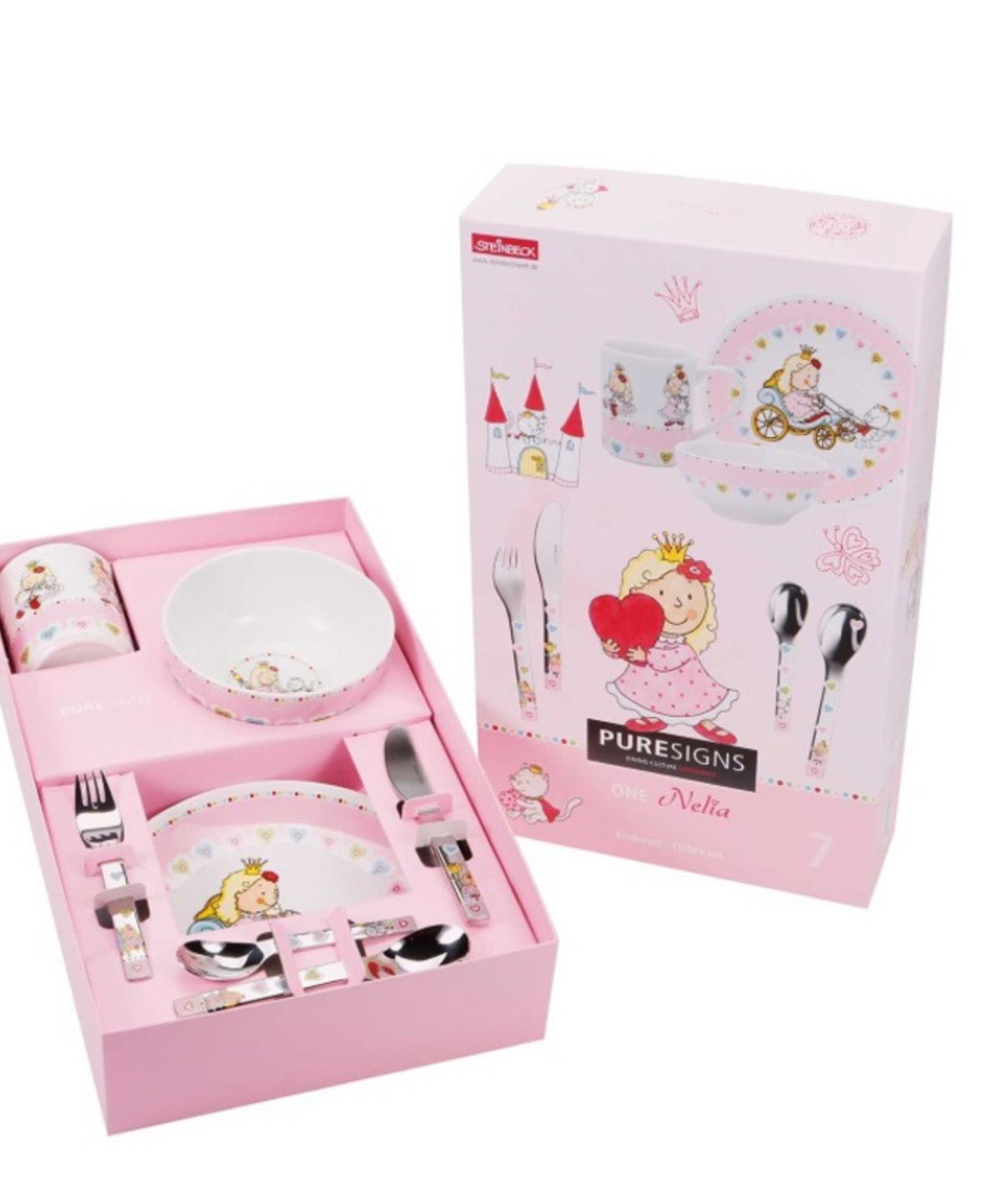 Set Pappa 7 pezzi stoviglie bambini - Nelia Mepra 