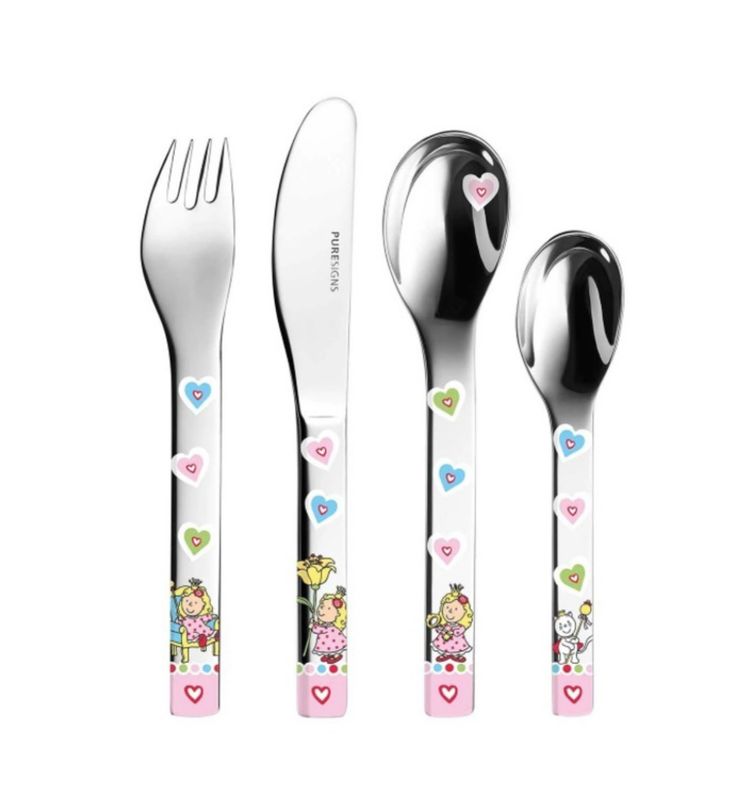 Set 4 posate per bambini acciaio - Nelia Mepra