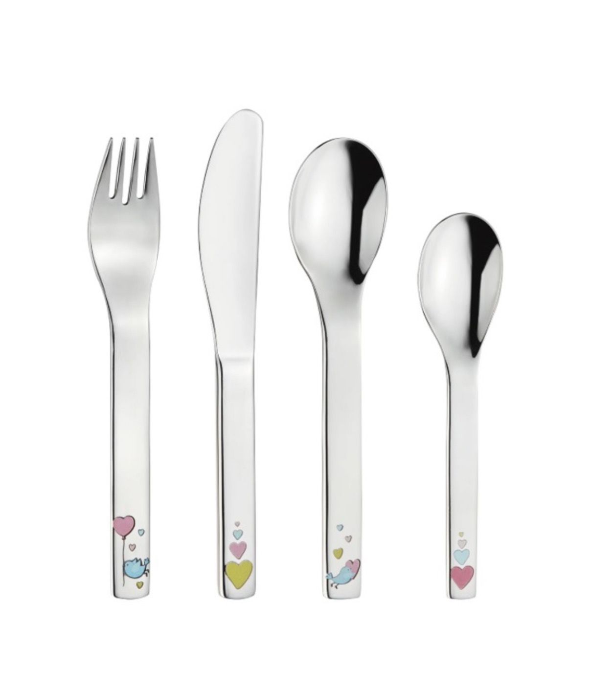 Set 4 posate per bambini acciaio - Cora Mepra 