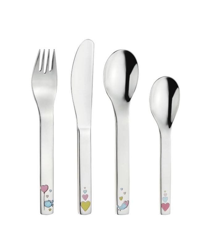Set 4 posate per bambini acciaio - Cora Mepra 