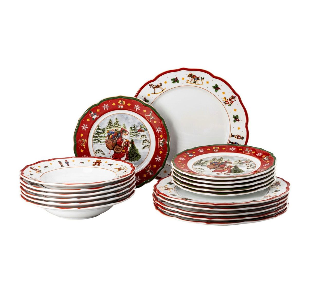 Servizio piatti Natale Happy Wintertime - 18 pezzi Hutschenreuther 