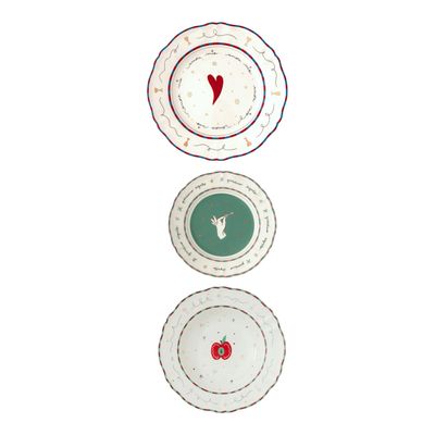 Set 3 piatti posto tavola - Il Frutto Della Passione La Tavola Scomposta Bitossi Set 3 piatti posto tavola - Il Frutto Della Passione La Tavola Scomposta Bitossi