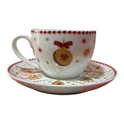Set 6 tazze caffe con piattino - Christmas love Hutschenreuther