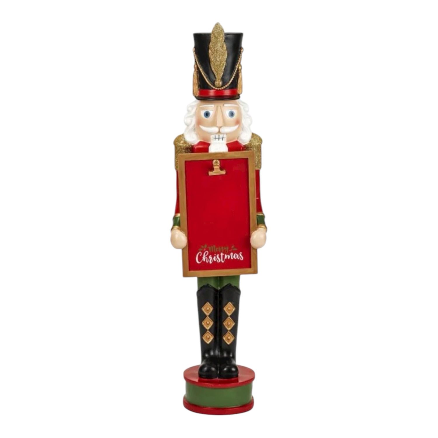 XMAS TOWN - schiaccianoci con lavagna cm.94