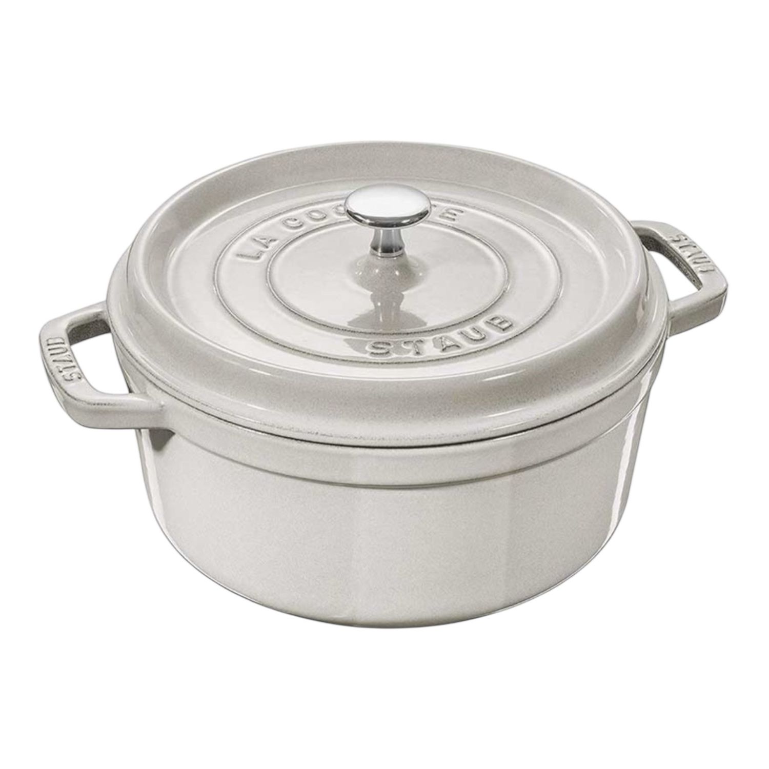 Cocotte cm.24 bianco tartufo - Staub 