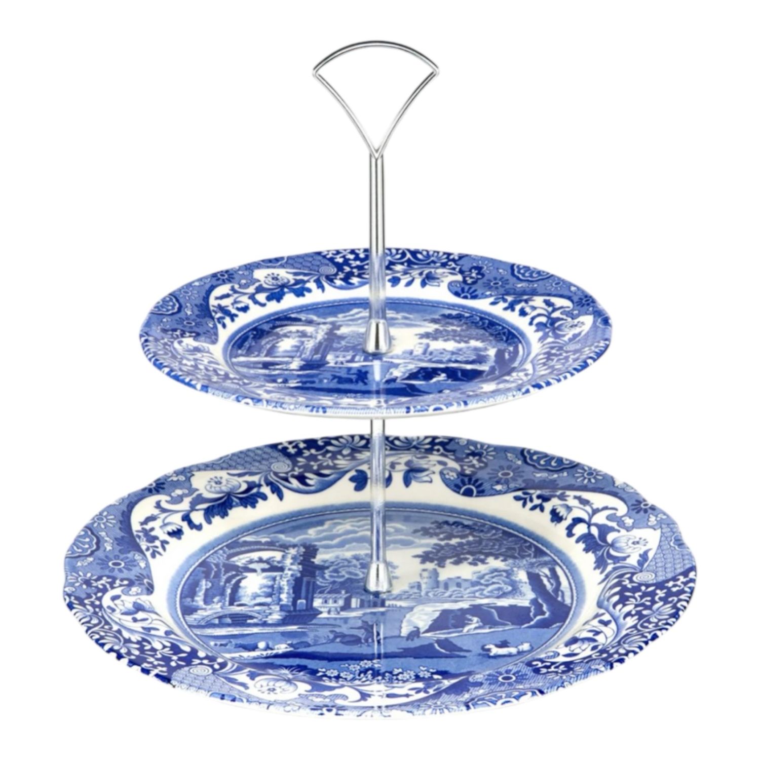 Alzata 2 piani - Blue Italian Spode 