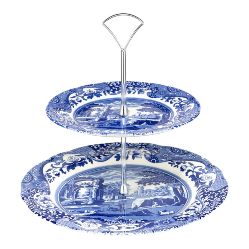 Alzata 2 piani - Blue Italian Spode 