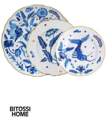 Set 3 piatti posto tavola - La Tavola Scomposta Fabula Bitossi