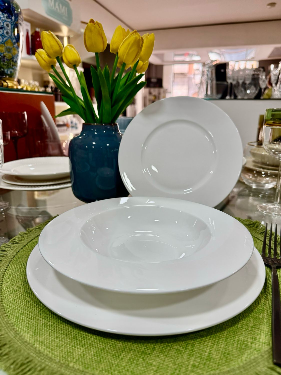 Servizio piatti 36 pezzi - Anja bianco Fade