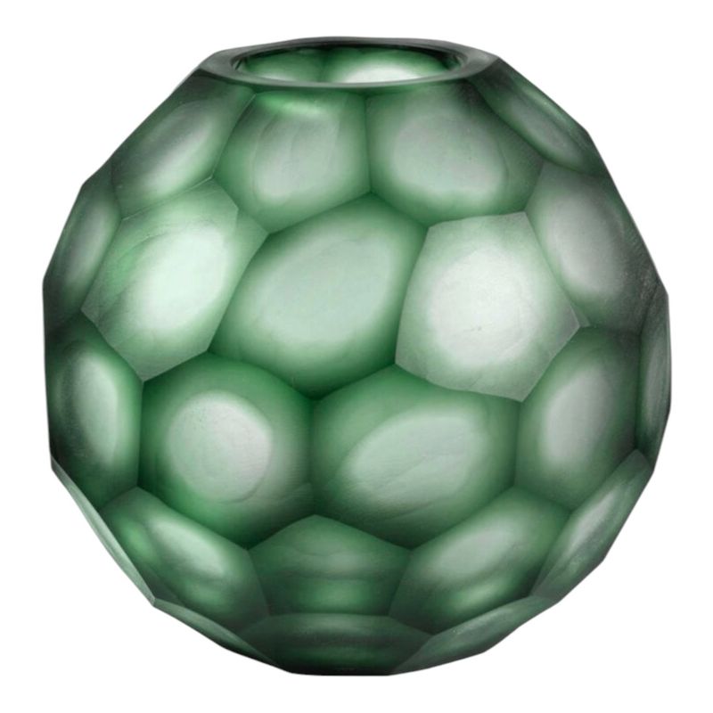 Geode - Vaso tondo h 27,5 cm verde Onlylux 