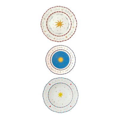 Set 3 piatti posto tavola Pangea - Il Frutto Della Passione La Tavola Scomposta Bitossi