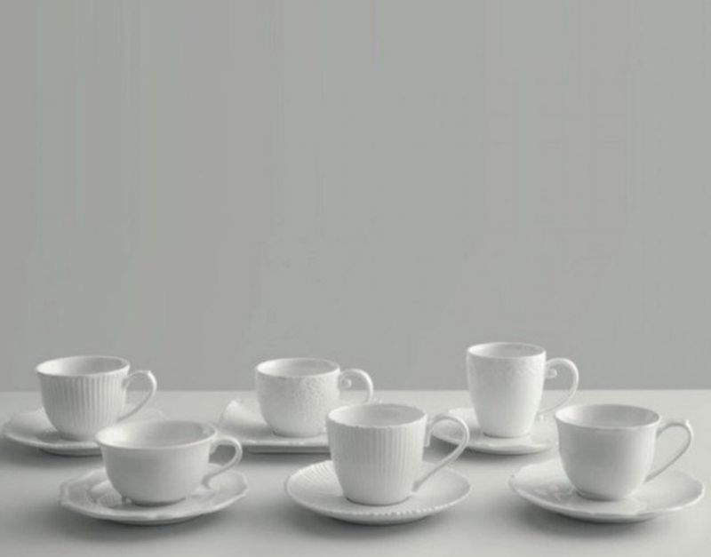 Set 6 tazze con piattino forme assortite - Amore Maxwell &amp; Williams 