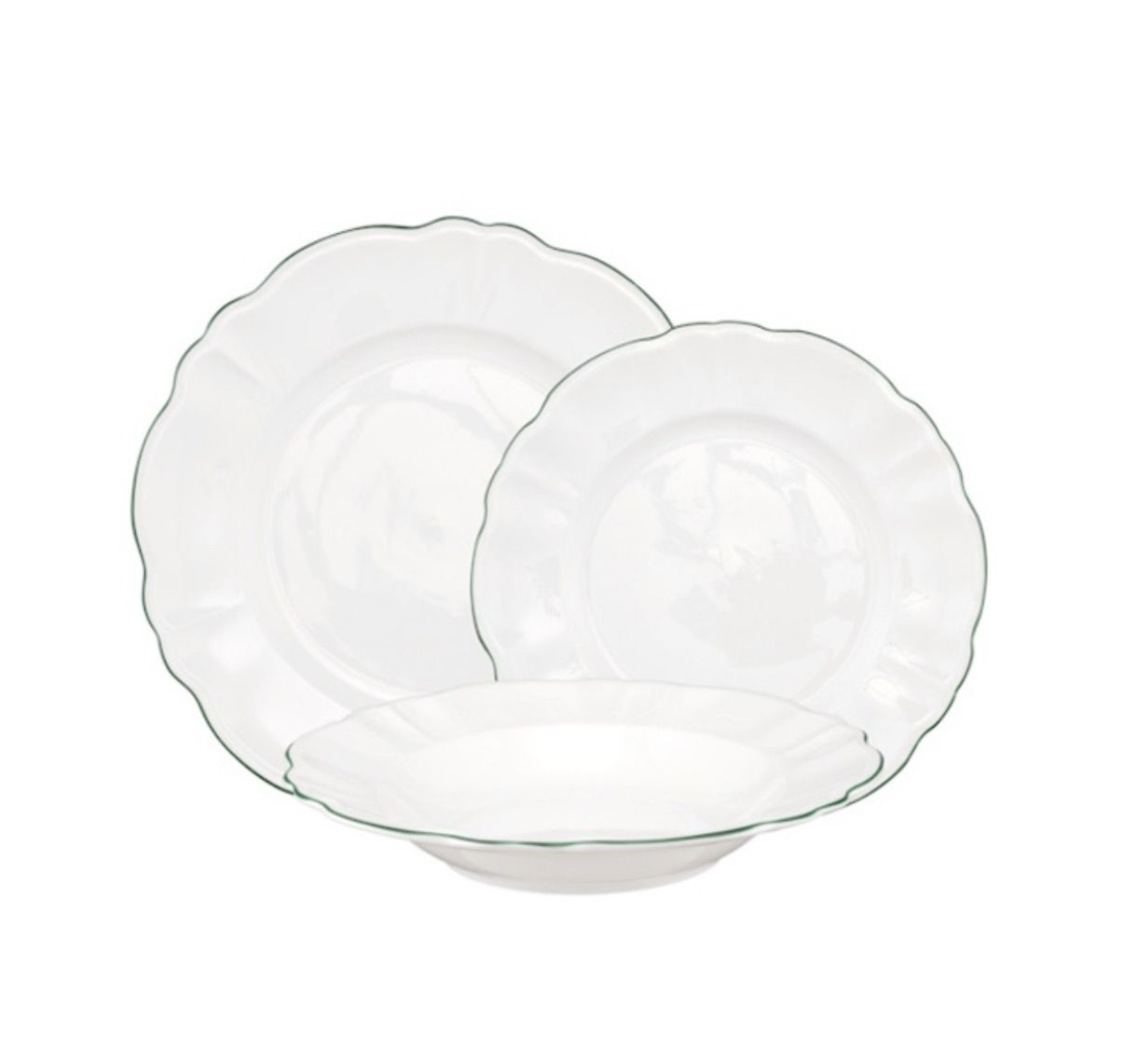 Teresa - Set piatti 18 pezzi La Porcellana Bianca 