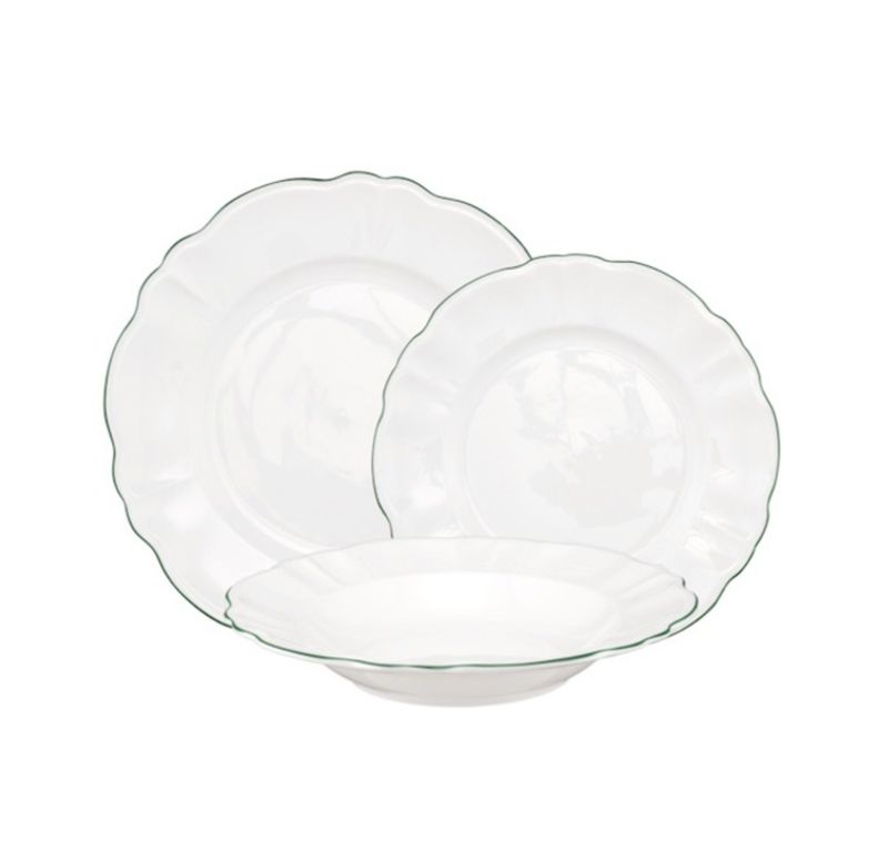 Teresa - Set piatti 18 pezzi La Porcellana Bianca 