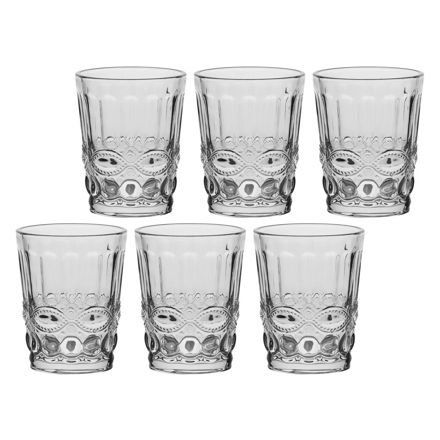 Set 6 bicchieri acqua Barberino - La Porcellana bianca