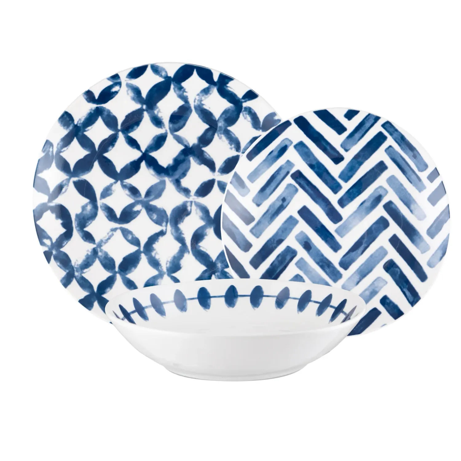 Azulejos - set piatti 18 pezzi - Domino Italian Design