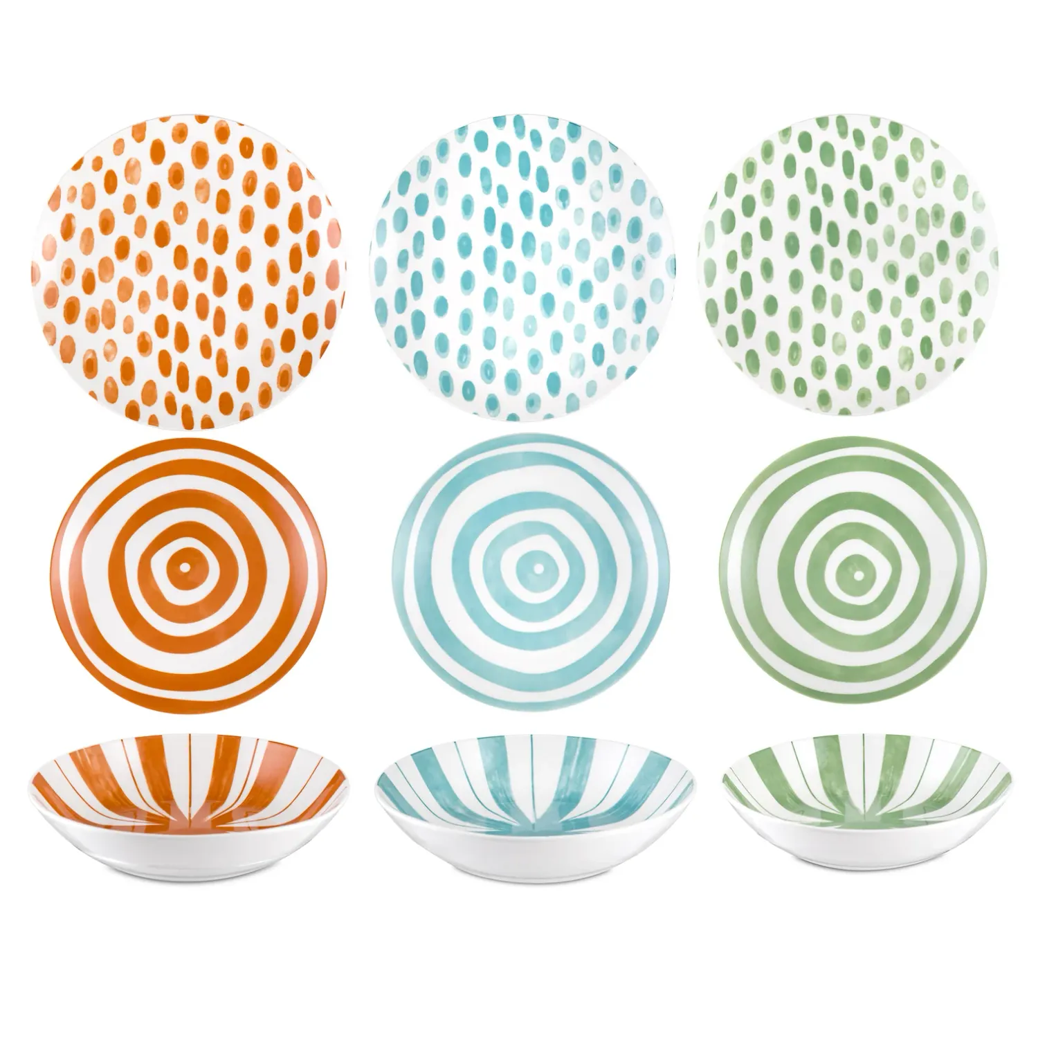 Kaleido - set piatti 18 pezzi - Domino Italian Design