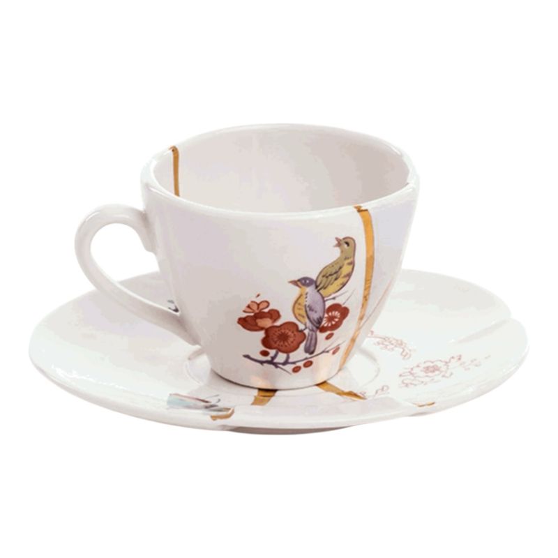 Kintsugi Seletti - tazza caffè con piattino 02
