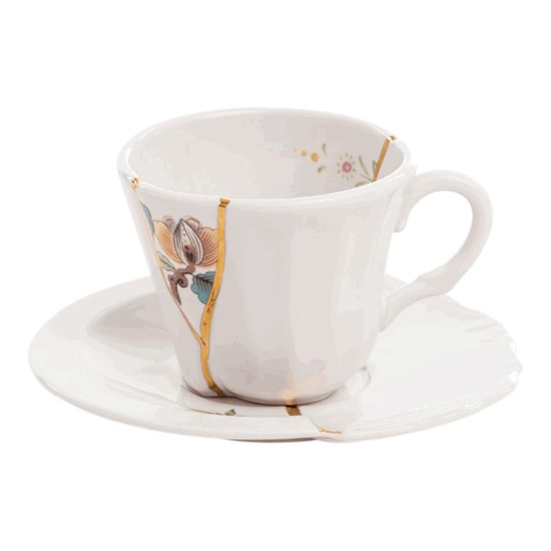 Kintsugi Seletti - tazza caffè con piattino 03