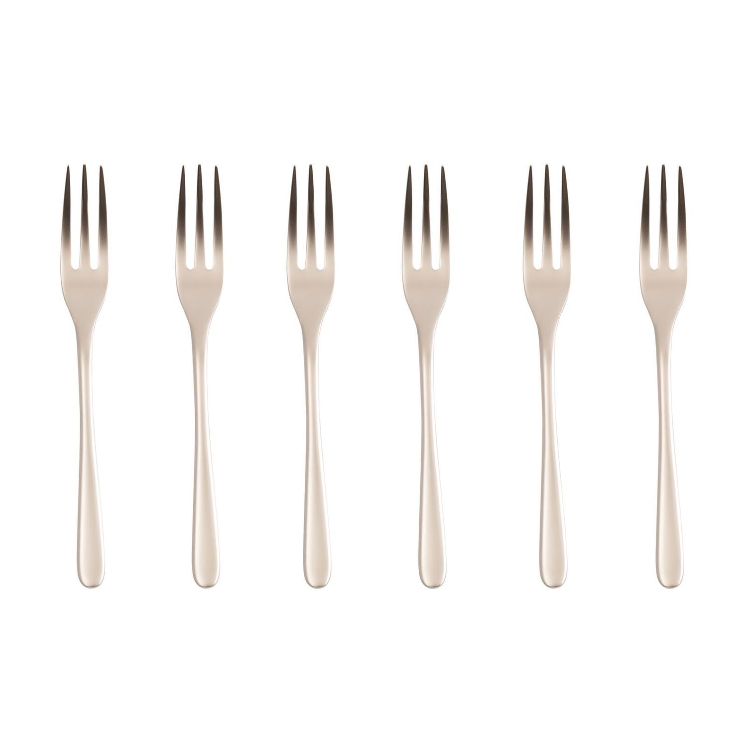 Set 6 forchettine dolce - Taste antique champagne Sambonet 