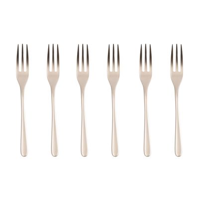 Set 6 forchettine dolce - Taste antique champagne Sambonet 