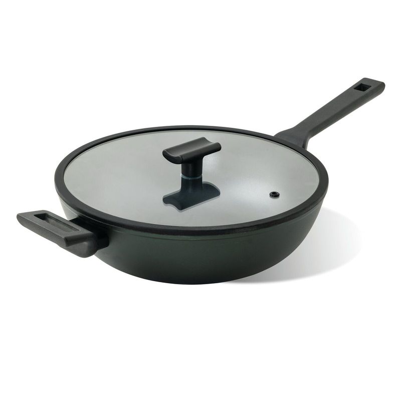 Wok con coperchio cm.30 - Titan Pro Green Sambonet 