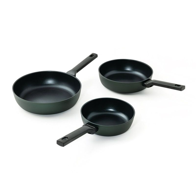 Padella bordo alto + misure - Titan Pro Green Sambonet