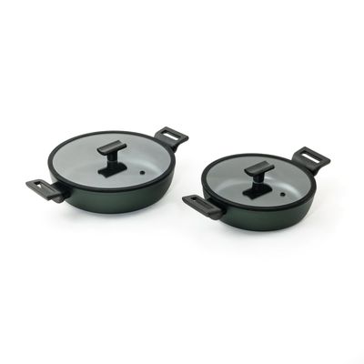 Casseruola bassa con coperchio + misure - Titan Pro Green Sambonet 