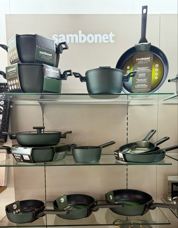 Batteria completa 20 pezzi - Titan Pro Green Sambonet 