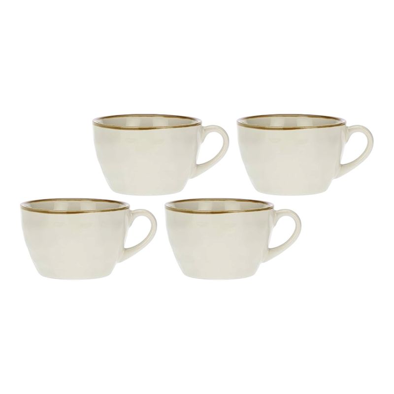 Set 4 tazze latte - Concerto avorio