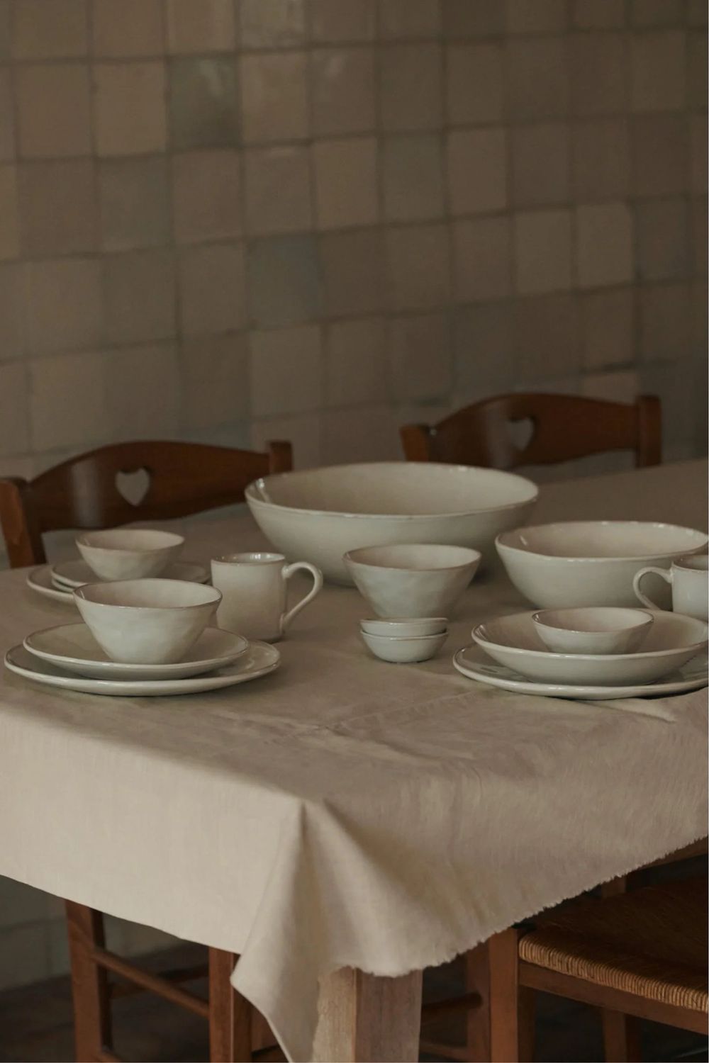 Set 18 pezzi - Organic White Duch Rose 