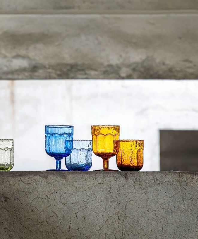 Set 4 calici vino - Borgo blu Livellara Set 4 calici vino - Borgo blu Livellara