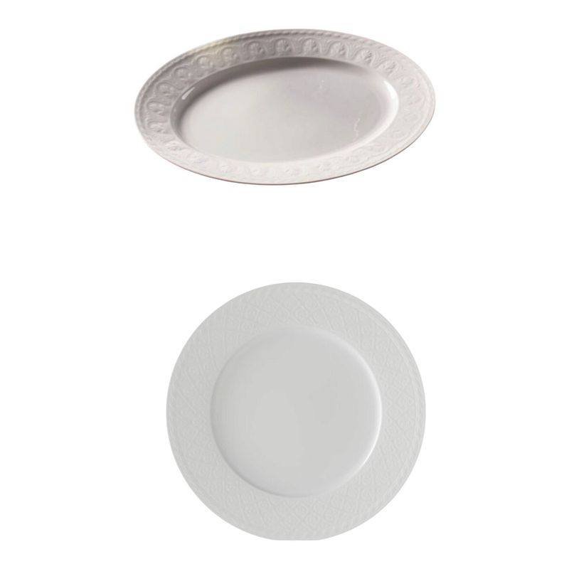 Set piatto tondo e ovale da portata - Cellini Villeroy &amp; Boch 