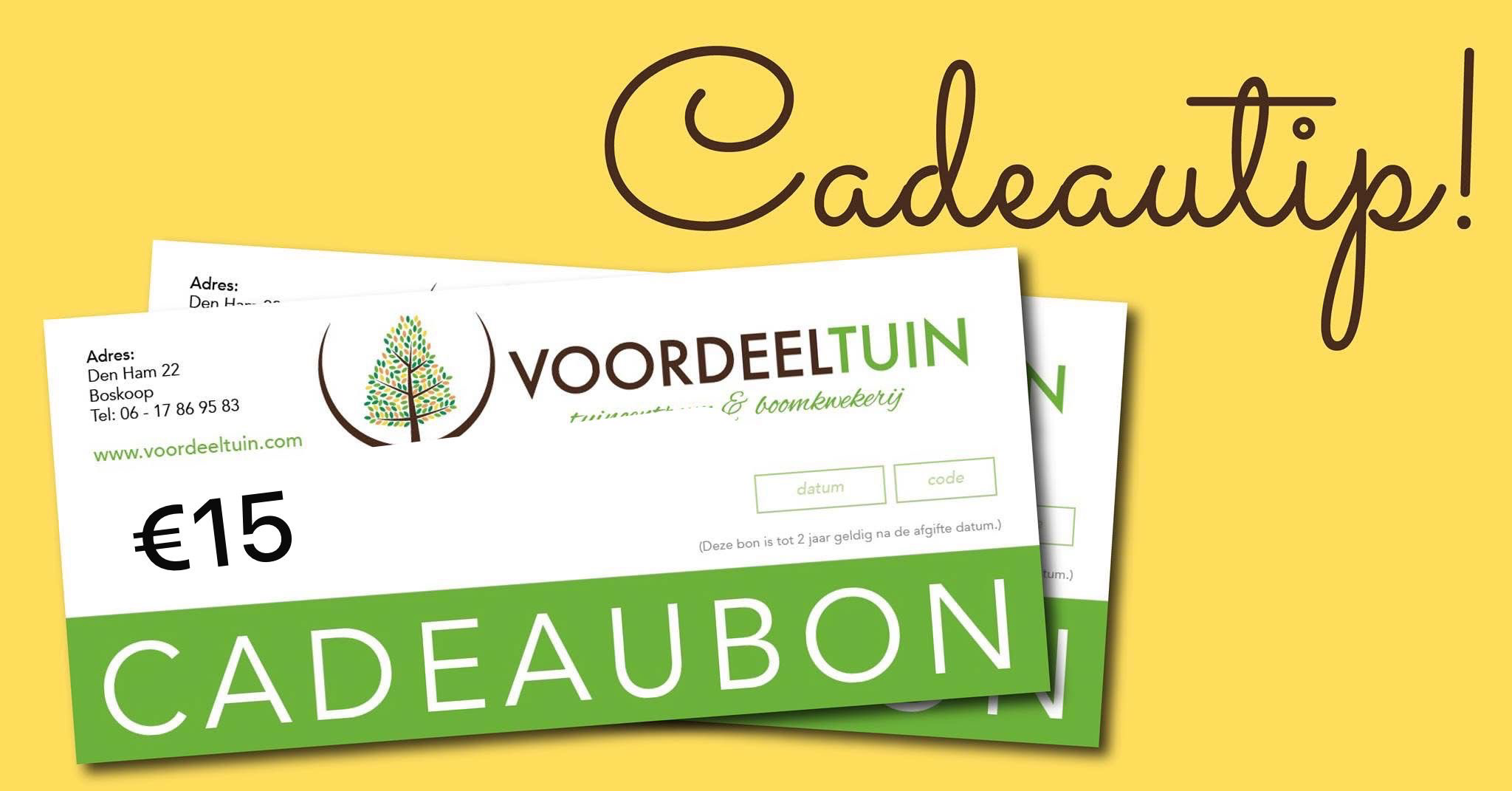 Cadeaubon Voordeeltuin