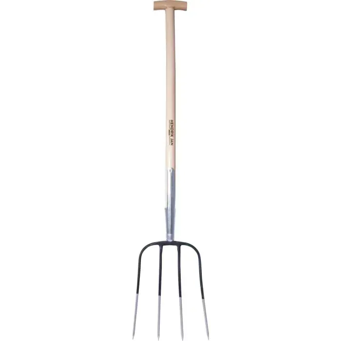 Hendrik Jan mestvork 4  tanden met steel 85 cm OP=OP