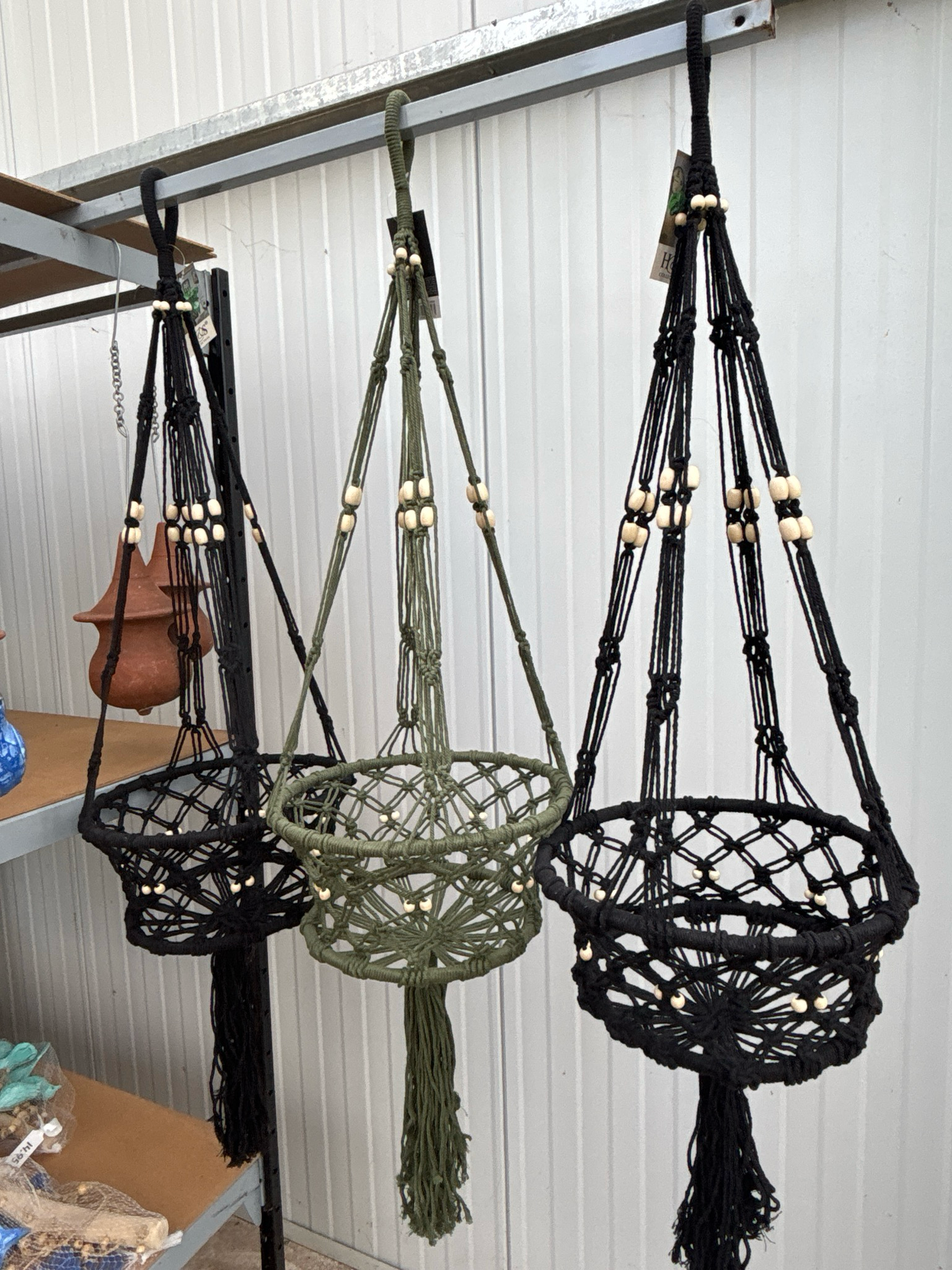Macrame hanig basket (handbak) OP=OP