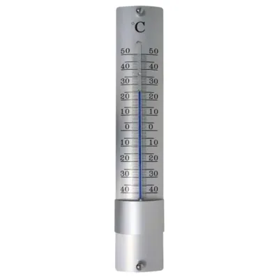 Hendrik Jan buitenthermometer aluminium 21 cm OP=OP Hendrik Jan buitenthermometer aluminium 21 cm OP=OP