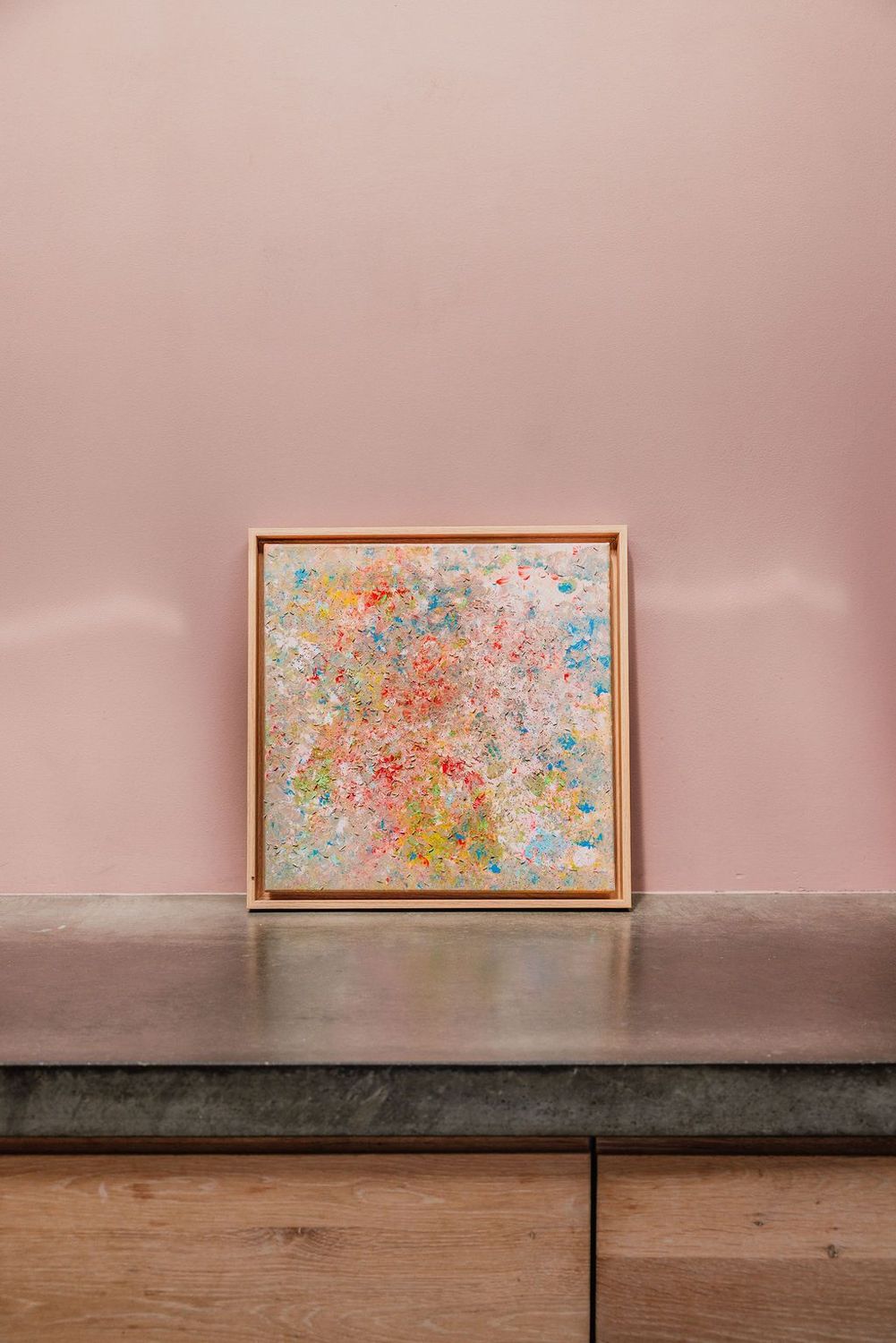 Jouw persoonlijke lichttaal boodschap en activering op canvas - 30 bij 30 cm