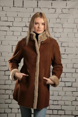 Wende-Lammfelljacke