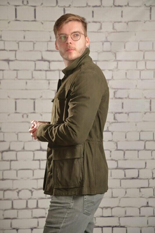 Herren - Leder - Hemd